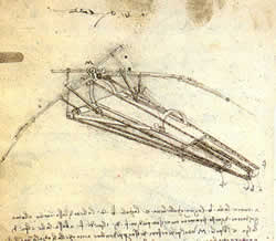 Konstruktion von Leonadrdo da Vinci - Fluggleiter